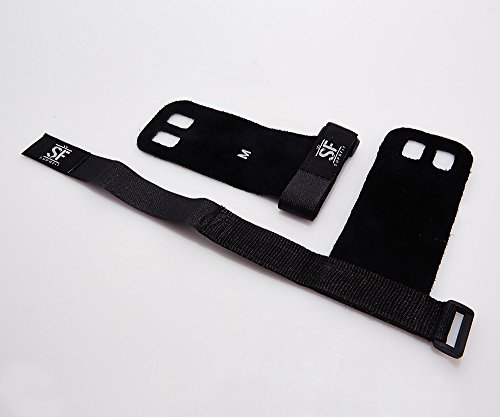 Suprfit Gymnastic Grips | Gymnastik Handschuh | Turn Riemchen | Hand Schutz | Crossfit Turnen Fitness WOD | Leder | Schwarz, Weiß oder Blau | XS bis XL - 7