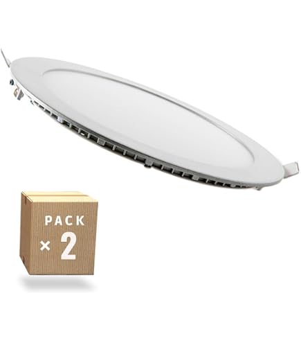 Spot Encastrable LED BASIC JISO 12W - 4000K Blanc - Diamètre 170 Mm - Pour Faux Plafond