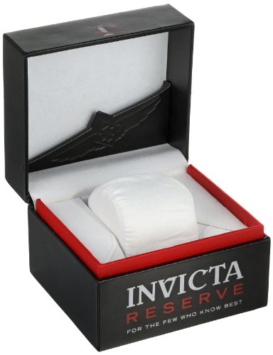 Invicta Venom Men's Quartz Watch with Yellow Dial  Chronograph display on Black Pu Strap 16151