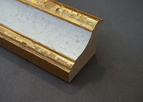 Spiegel Wandspiegel – Genua Weiß Gold 4,3 – Über 14000 Größen im Angebot zur Auswahl – hier: 50 x 40 cm – Maßanfertigung - 6