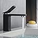 Produktbild Homelody Schwarz Lack beschichtet Wasserhahn bad Einhebelmischer Waschbecken Armatur Waschtischarmatur Badarmatur Waschbeckenarmatur Mischbatterie f.Badzimmer