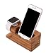 Produktbild Holz Ständer Ladekabel Cradle Halter Halterung Nachttisch Station Passt iPhone X/8/7/6 Plus, 11,7–14,7 cm Android Handy, iWatch 42 mm & 38 mm Original