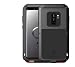 Produktbild Love Mei Samsung Galaxy S9 Plus Aluminium hülle, Original Armor Tank Aluminium Metall Stoßfest Military Heavy Duty Cover Hard Fall für Samsung S9 Plus 6.2 Zoll (Schwarz)