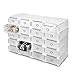 Produktbild sz5cgjmy ® DIY 20 PCS faltbar Kunststoff Schuh Stiefel stapelbar Faltbare Home Aufbewahrungsbox Organizer- und praktische Boxen