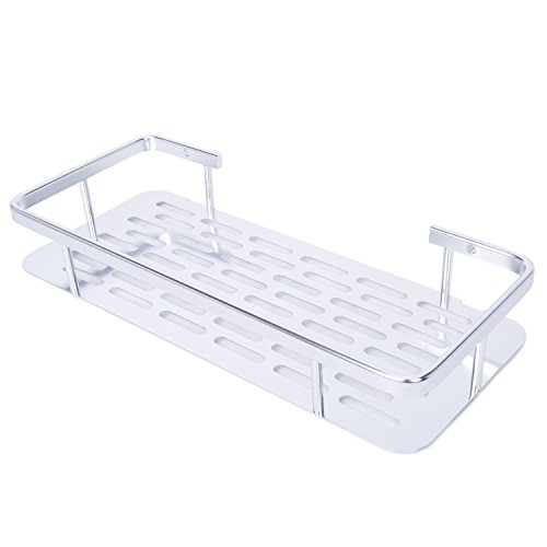 Alicemall Aluminium Bad Duschkabine Badregal Küche Küchenregal – 1 Fach - 5