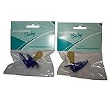 Dr. Junghans Baby Beruhigungssauger Latex Doppelpack Kirschform Schnuller (6 Mon +, Dunkelblau)