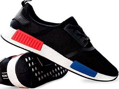 Ladies Women Gym All Black Fitness Running Sports Yeezy Inspired NMD Trainers Boost Shoes Size 3-12 (6 (39))