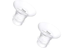GOCROWEEN 2PCS Flange Insert 17mm Compatible with Momcozy M9/M6/M5/S12 Pro/S9 Pro/Medela/Spectra/Bellababy/Lansinoh/Elvie/Nuliie/KISSBOBO/ANWIKE 24mm Wearable Breast Pump Replacement Accessories