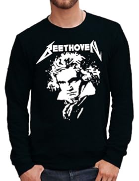 Felpa Girocollo HEAVY METAL BEETHOVEN - MUSIC by Mush Dress Your Style