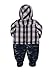 Kanz Baby Boys 0-24m Schneeanzug M. Kapuze Checkered Long Sleeve Snowsuit, Multicoloured (Y/D Check|Multicolored 0002), 0-3 Months (Manufacturer size: 56)