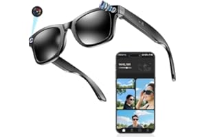 GENERIC Meacode AI Smart Glasses with Display - AI Glasses with HD Capture, Real-Time Translation & Voice Assistant, IP65 Splash Resistant (Sunglasses Lenses) (Sunglasses lenses,Classic)