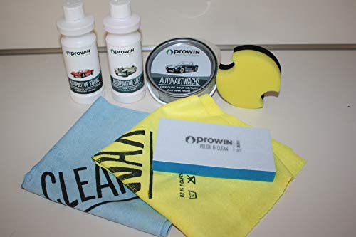 Preisvergleich Produktbild prowin Auto Pflege Komplett Set - Wachs - Politur - Tücher - mehr geht nicht! Komplett Set für Ihre Autopflege und -aufbereitung