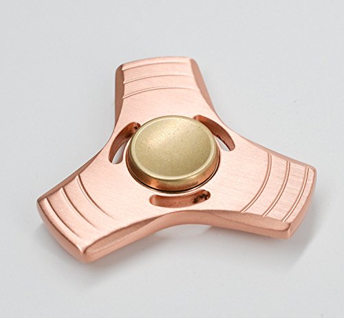 Fidget Spinner, Haimo Red Copper Hand Spinner EDC Toy, High Speed Tri spinner ADHD Fidget Toy, Ultra Durable High Speed Bearing ,Noiseless Spins for Relieving Anxiety, Stress and Boredom Fidget Spinner, Haimo Red Copper Hand Spinner EDC Toy, High Speed Tri spinner ADHD Fidget Toy, Ultra Durable High Speed Bearing ,Noiseless Spins for Relieving Anxiety, Stress and Boredom