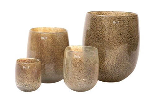 Vase Dutz Barrel silverbrownbubbles