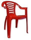 Red Childrens Plastic Chair Nursery Set Outdoor Tea Party Toy Garden Roleplay