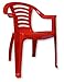 Red Childrens Plastic Chair Nursery Set Outdoor Tea Party Toy Garden Roleplay