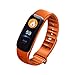 Produktbild NINGSANJIN Smartwatch Fitness Armband mit Pulsmesser,Wasserdicht Fitness Tracker Farbbildschirm Aktivitätstracker Schrittzähler Uhr Vibrationsalarm Anruf SMS Beachten mit iOS Android Orange