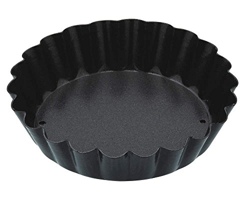 spécifications Kitchen Craft 8 cm-Fond amovible-Anti-adhésif-Mini Moule à tarte-Bord cannelé-Noir