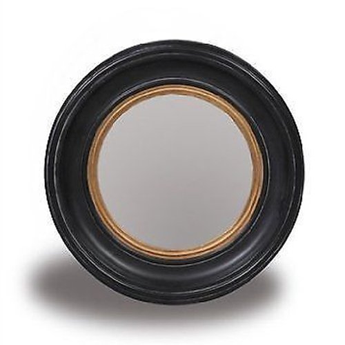 Klassischer Wandspiegel Fischauge , rund, Schwarz - 3