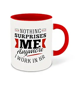 DecorVecor - HR Manager Inspiration Printed Red Ceramic Coffee Mug - Birthday | HR Manager Quotes | Best Gift | Human Resources - Design 10