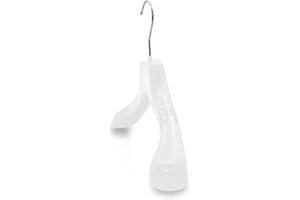 Kiroplast 12 wieszaki Wieszak Na Ramię Rozszerzony Koszule Koszulki Kurtki Plastikowe Oszczędności Wieszaki Kule Ometti GMakeula (Biały)