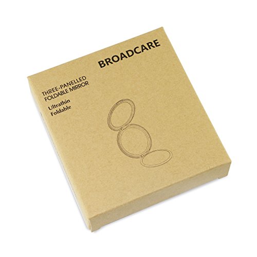 BROADCARE Make Up Spiegel klappbar Kompaktspiegel Tragbar Vergrößerungsspiegel (1 x, 2 x, 5 x) - 7