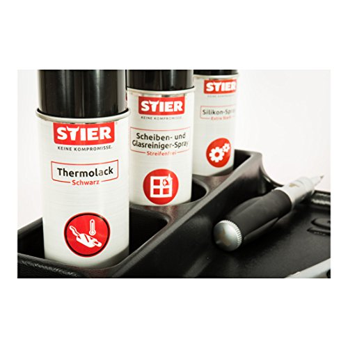 STIER Werkstattwagen | unbestückt – leer | Werkzeugwagen – Montagewagen | kugelgelagerte Schubladenschienen | 7 Schubladen I Max. Belastung 500 kg | mit Dosenhalter I mit Kunststoffabdeckung | - 4