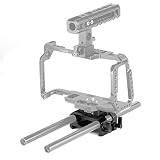 【PUNTI DI MONTAGGIO】Ci sono quattro fori filettati da 1/4 "e un foro filettato da 3/8" sul fondo della piastra di base, in modo da poter collegare altri piatti per treppiedi