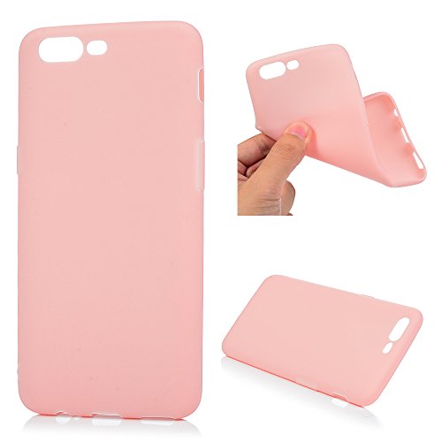 KASOS Funda One Plus 5  Carcasa One Plus 5 Case Silicona TPU Blanda - Color Rosa