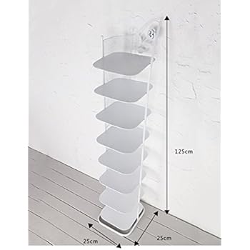 klein schmal schuhregal Metall weiß schwarz Für Stiefel-Balkon-Eingangs
