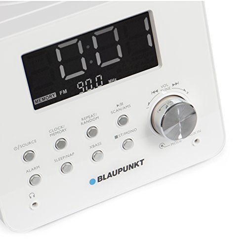 BLAUPUNKT CDR 10 WH CD Uhrenradio (UKW, AMS, Dimmbares Display, Snooze, AUX-In) weiß - 4