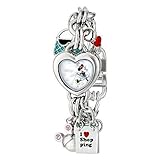 Disney Women's MN2010 Minnie Mouse Mother-of-Pearl Dial Charm Watch
