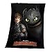 Produktbild Herding 7526214035 Dragons Fleecedecke, Polyester, schwarz, 130 x 160 cm