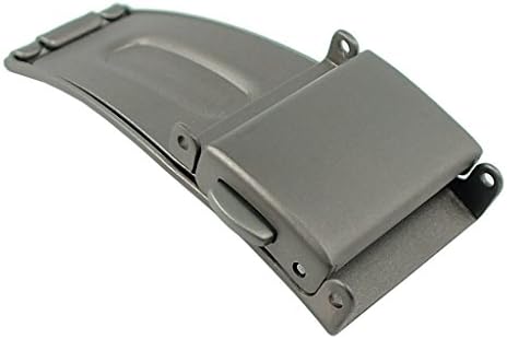 Minott einseitige Faltschließe aus Titan | titanfarben mit zwei Drückern 32548, Stegbreite:17mm