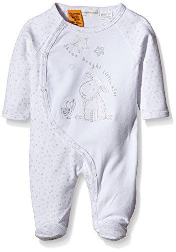 Pumpkin Patch Unisex Baby All-In-One With Feet Plain Footies, Off-White (Milk), 3-6 Months (Manufacturer Size:3-6M)