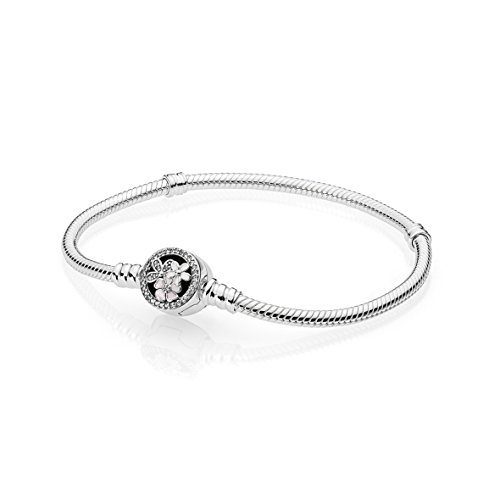 Pandora 590744 CZ Armband Silber Zirkonia Verschluss Blume