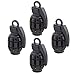 Produktbild ocamo 4pcs universal Reifen Ventil-Rad Reifen Ventilkappen Aluminium Grenade, Form Fahrrad Reifen-Ventil für Auto LKW Motocycle, schwarz