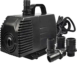 Simple Deluxe 1056 GPH UL Listed Submersible Pump with 15' Cord, Water Pump for Fish Tank, Hydroponics, Aquaponics, Fountains, Ponds, Statuary, Aquariums & Inline