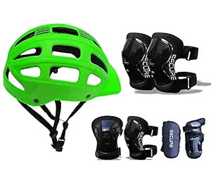 Jaspo Sturdy SX4 Adjustable Multisport Helmet with Protective Guards for Skateboarding, Skating, Cycling & Other Sports Age Group up to 4-10 Years for Kids ? Made in India