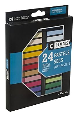 CAMPUS - K60B.24 - Boîte de 24 Couleurs Pastels Secs
