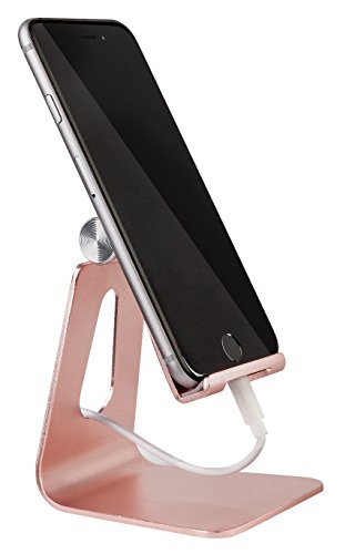 MyGadget Smartphone StÃ¤nder - Aluminium Halterung - Handy & Tablet Multi Winkel Stand fÃ¼r u.a. iPhone / Samsung Galaxy / iPad mini - Dock in RosÃ©gold
