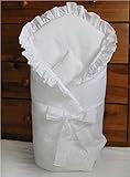 Baby Comfort Wickeltuch Decke für Neugeborene, 80 x 80 cm, Weiß