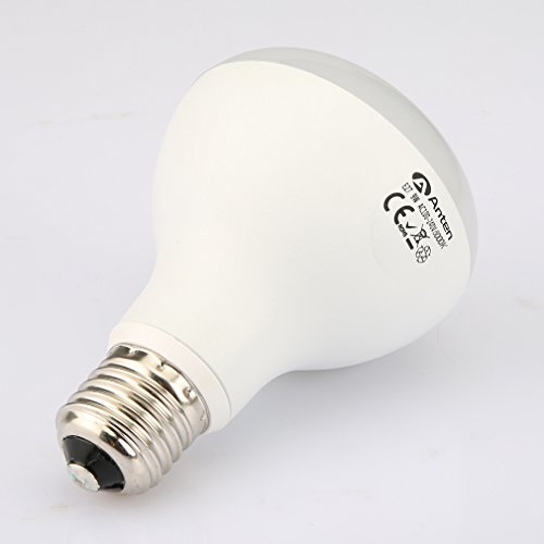 2er Anten® 10 Jahren Garantie 9W E27 R80 800LM Weiß LED Birne 2700-3200K Ersatzlampe LED-Glühbirne für Tischlampe Kronleuchter Leuchtmittel & Birne [Energieklasse A+](Weiß) - 4