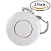 Produktbild 2 Stück anrui 120db- 130dB Personal Alarm Schlüsselanhänger Vergewaltigung Angriff Sicherheit Alarme für Frauen Selbstverteidigung lauter Alarm Sirene Schlüsselanhänger mit LED-Taschenlampe (weiß)