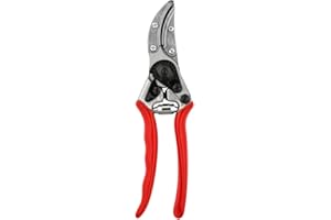 FELCO 100 Rosenschere (Blumenschere, Schnitt-ø 10 mm, Länge 210, Gartenschere für große Hände, Blumenpflückschere, ergonomischer Griff)