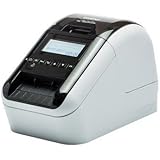 Brother ql-820nwb – Label Etiketten (WLAN, Bluetooth 2.1, USB 2.0, LCD Display, Automatischer Papierschneider, Schwarz und Ro