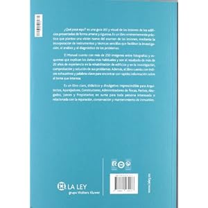 ¿Qué pasa aquí? Manual práctico para la investigación y diagnóstico de las lesiones de la edificación (Arquitectura legal)