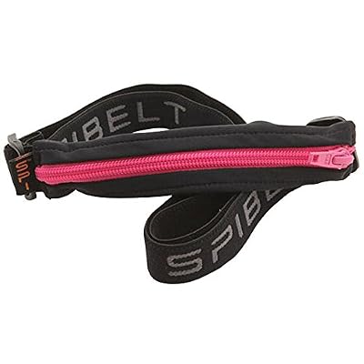 SPIbelt: Large Pocket No-Bounce Running Belt for Runners, Athletes and Adventurers - Fits iPhone 6+ and Other Large Phones - Hot Pink Zipper