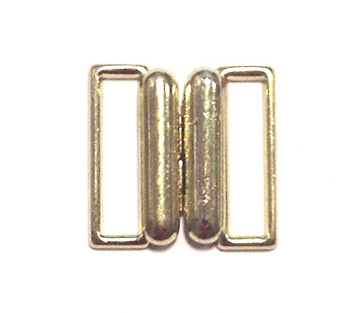 Bikiniverschluss Metall gold Steg 20 mm