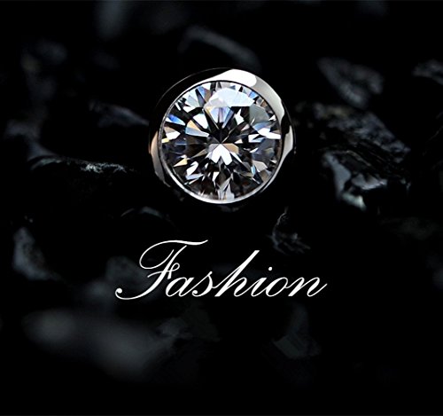 Nuevo Fashion ba  ado en plata cristal Stud Pendientes para Hombres y Mujeres Regalo